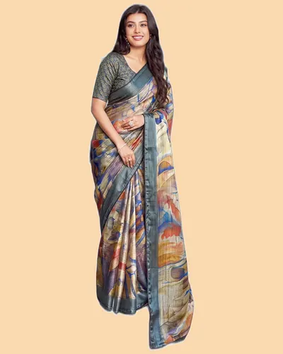 Glamorous Siya Silk Digital Print Regular Sarees