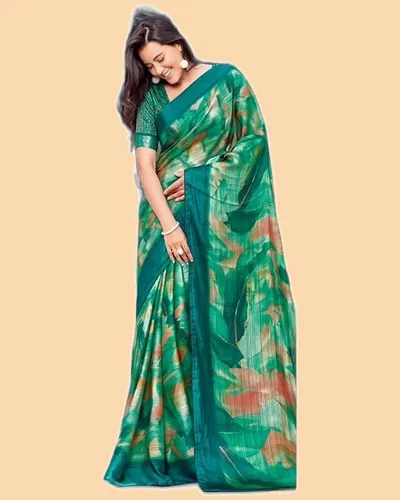 Glamorous Siya Silk Digital Print Regular Sarees — image 2