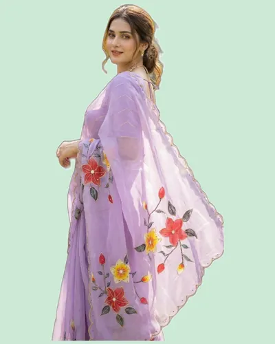 Rich Look Zimmy Choo Floral Prints Sarees — image 2