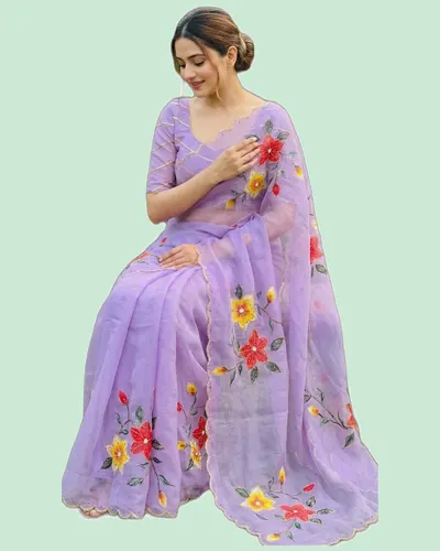 Rich Look Zimmy Choo Floral Prints Sarees