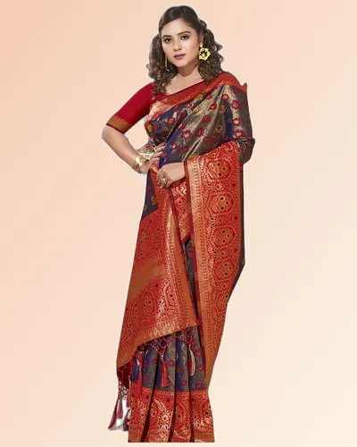 Radiant Shining Patola Silk Broad Border Sarees