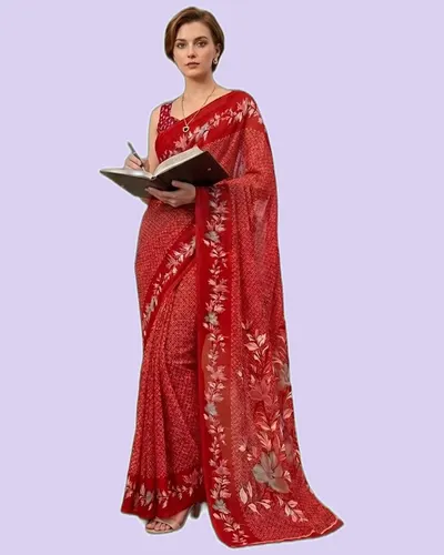 Divine Grace Georgette Marvel Finish Sarees