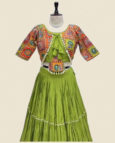 Striking Pure Cotton Ribbon Lace Lehengas — image 6