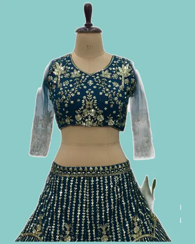 Royal Look Butterfly Net Charming Lehengas — image 5