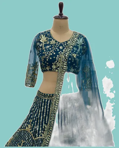 Royal Look Butterfly Net Charming Lehengas — image 6