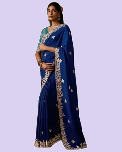 Rich Look Zari Organza Chandrima Sarees