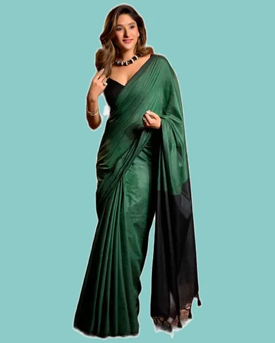Elegant Mal Cotton Contrast Pallu Sarees