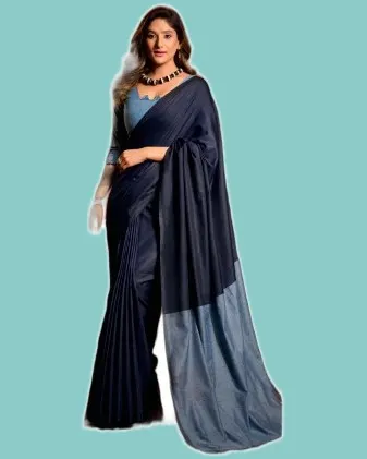 Elegant Mal Cotton Contrast Pallu Sarees — image 4