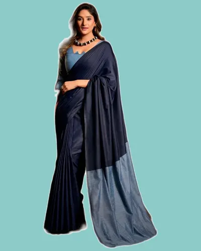 Elegant Mal Cotton Contrast Pallu Sarees