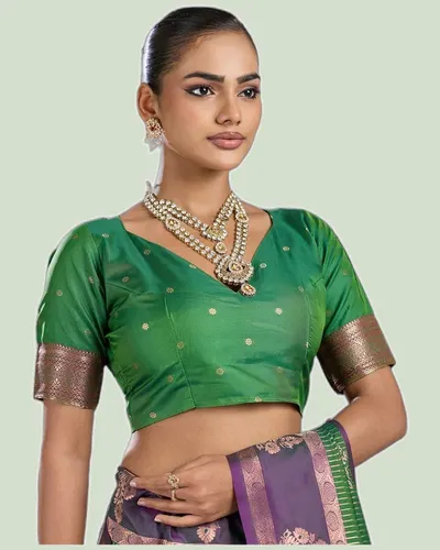 Timeless Crafted Silk Zari Weaving Pallu Border Sarees — image 3