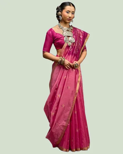 Kanoi Paithani Tussar Silk Handloom Weaving Sarees — image 2