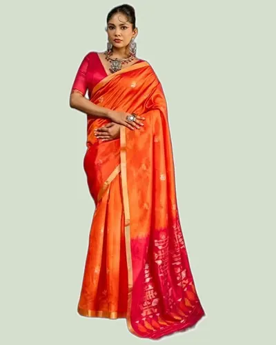 Kanoi Paithani Tussar Silk Handloom Weaving Sarees — image 2