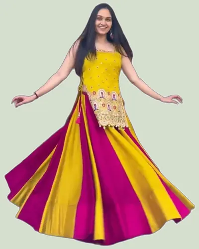 Chic Vichitra Silk Dandiaya Special Lehengas