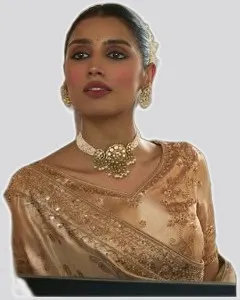 Vrindavan V7 Soft Silk Beads Work  Premium Sarees — image 8