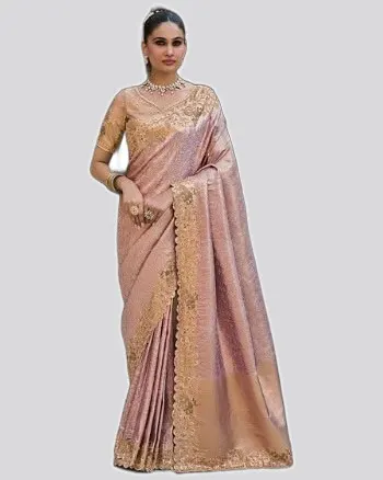 Vrindavan V7 Soft Silk Beads Work  Premium Sarees — image 6
