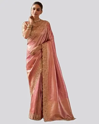 Vrindavan V7 Soft Silk Beads Work  Premium Sarees — image 4