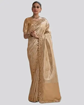 Vrindavan V7 Soft Silk Beads Work  Premium Sarees — image 5