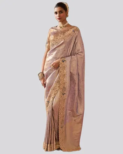 Vrindavan V7 Soft Silk Beads Work  Premium Sarees — image 4