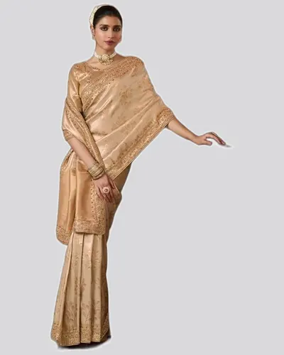 Vrindavan V7 Soft Silk Beads Work  Premium Sarees — image 5