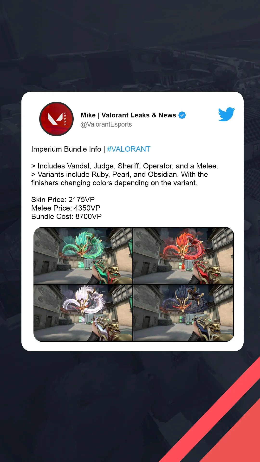 Mike, Valorant Leaks & News on X: Pearl
