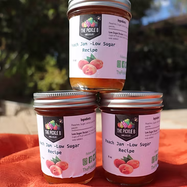 Jam - Peach Low Sugar (8oz)