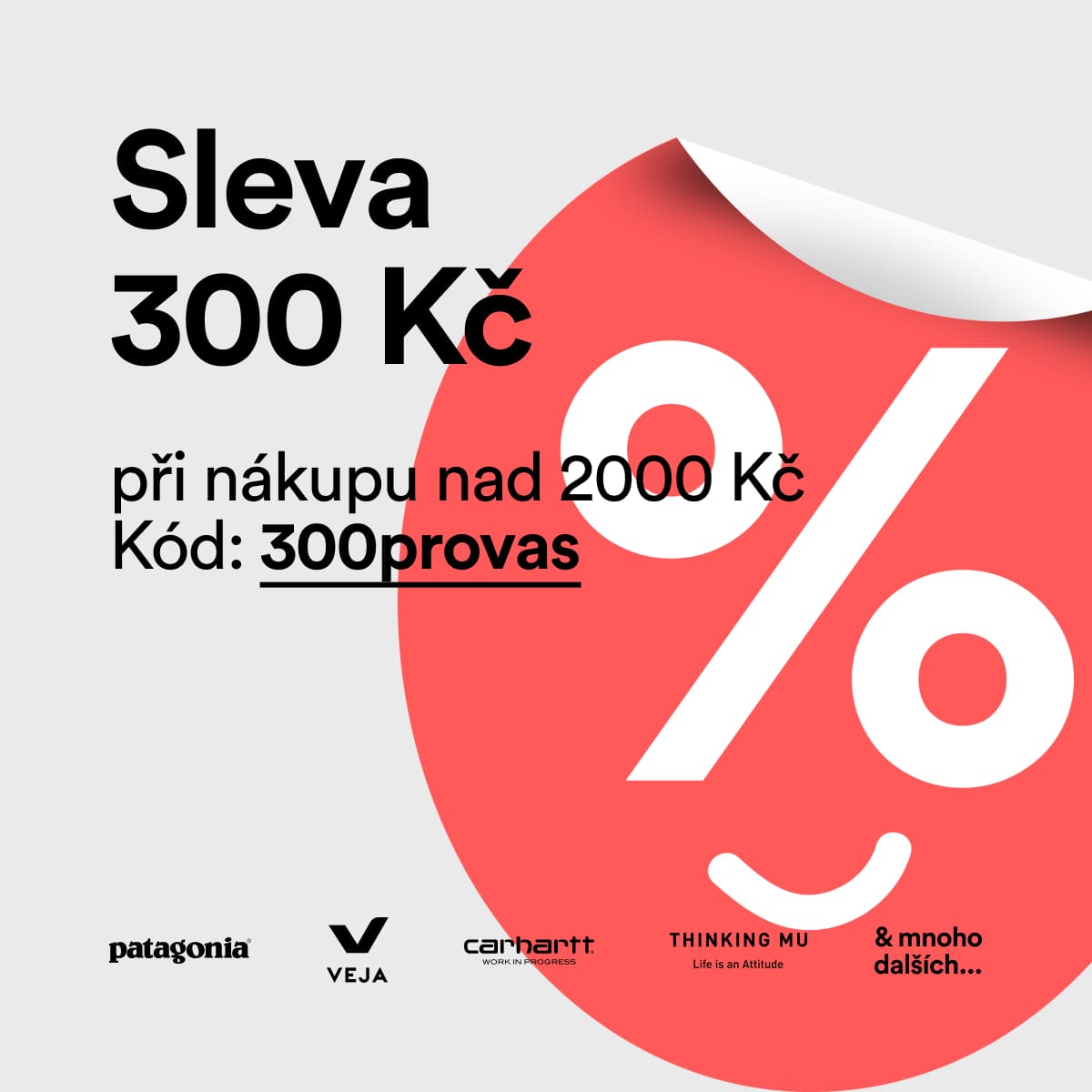 Freshlabels x SLEVA 300 KČ vizuál