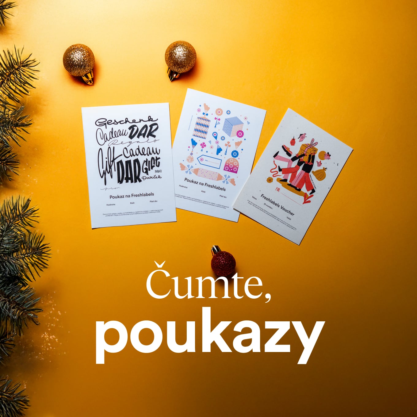 dárkové poukazy vizuál