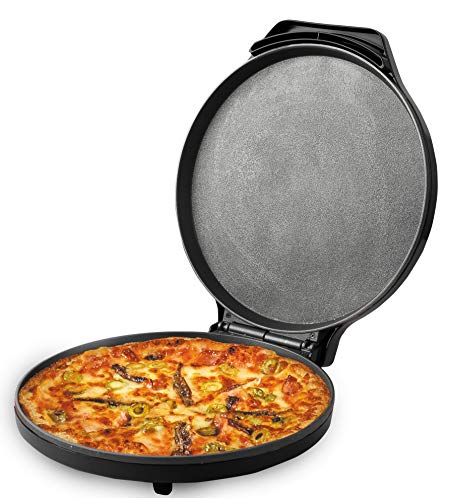 Courant Pizza Maker, 12 Inch Pizza Cooker and Calzone Maker, 1440 Watts Pizza Oven, Black