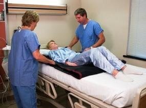 Glijzeil bij hogerop schuiven in bed