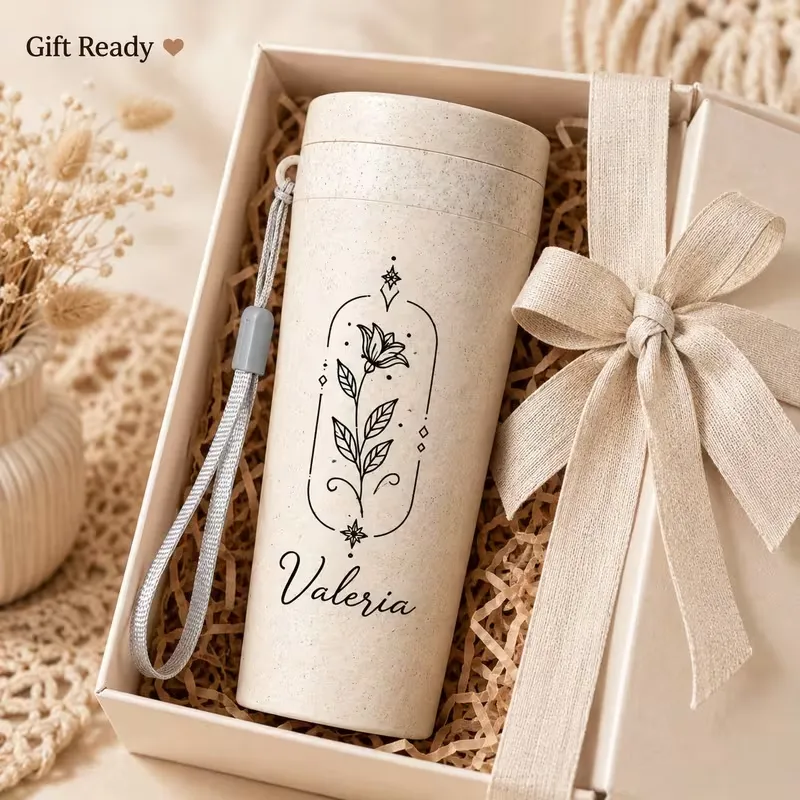 Floral drinking mug