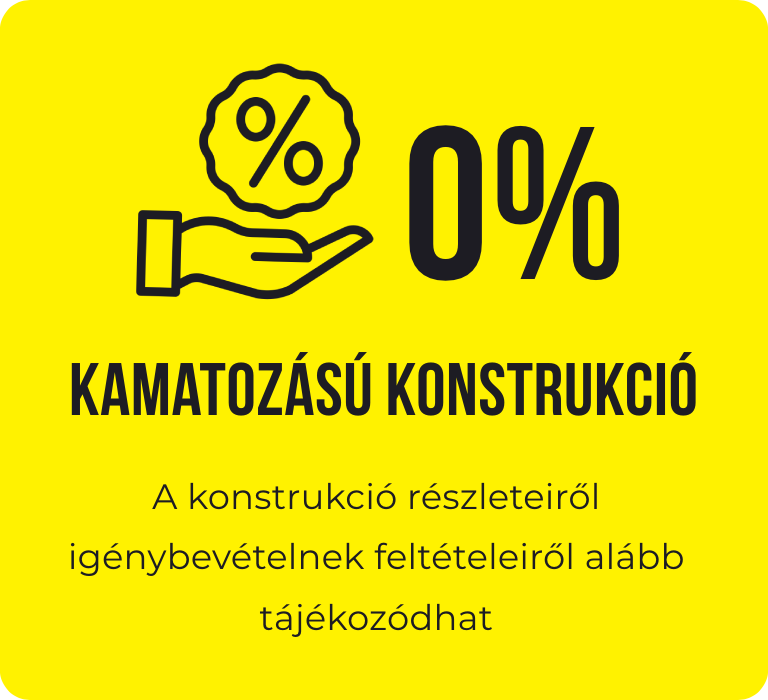 0 százalékos finanszírozás