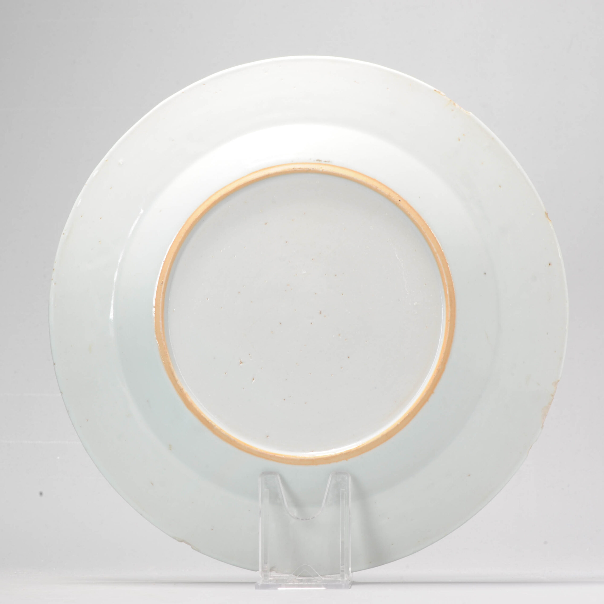 A Chinese Porcelain Blue White Dish Qianlong Period Landscape Garden Scene - Image 7