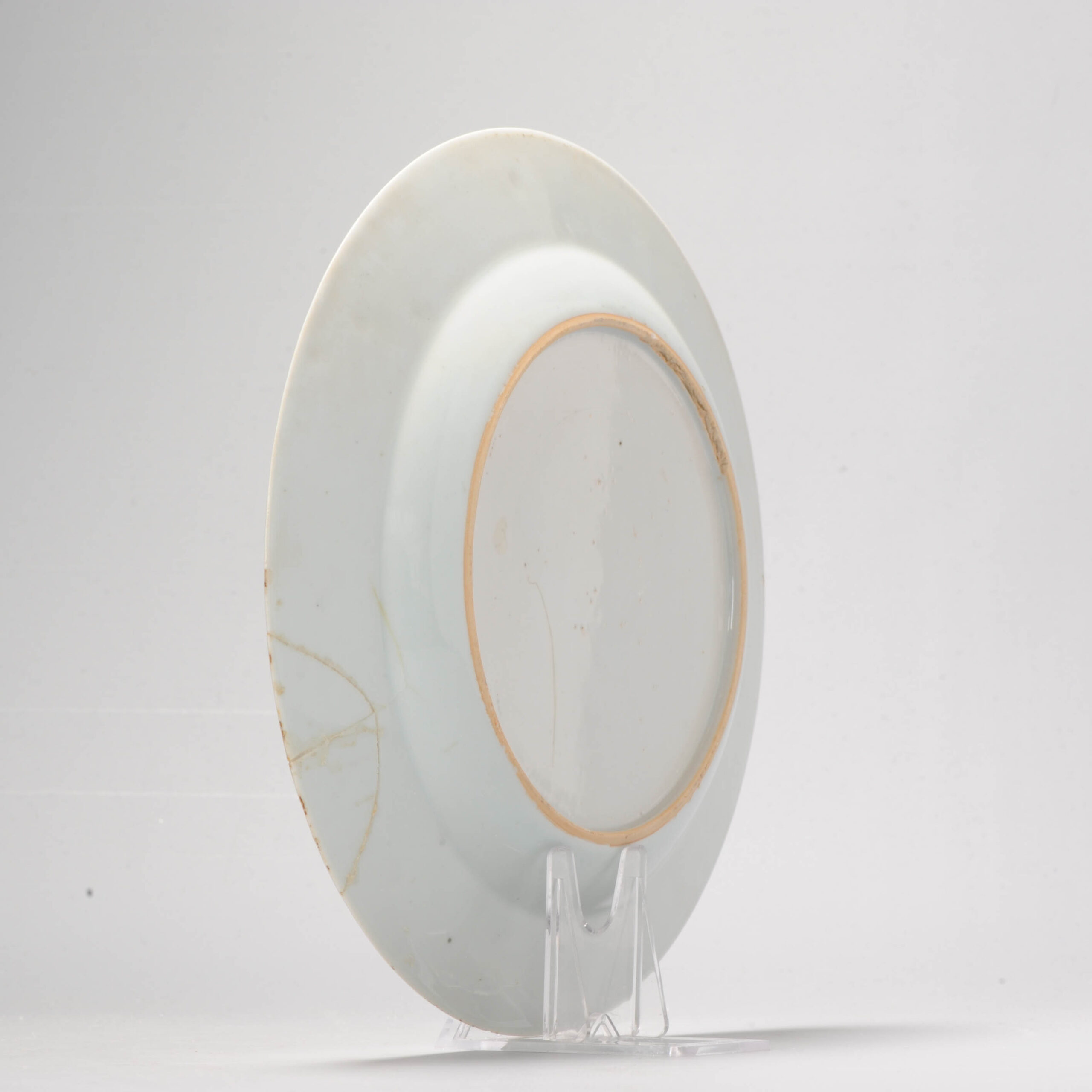 A nice Chinese Porcelain Gold Imari Dish Kangxi or Yongzheng Period Landscape - Image 9