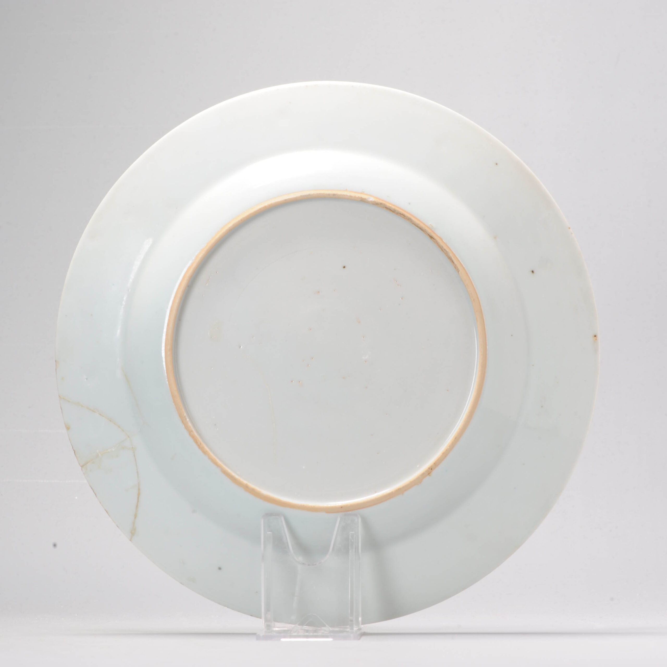 A nice Chinese Porcelain Gold Imari Dish Kangxi or Yongzheng Period Landscape - Image 7