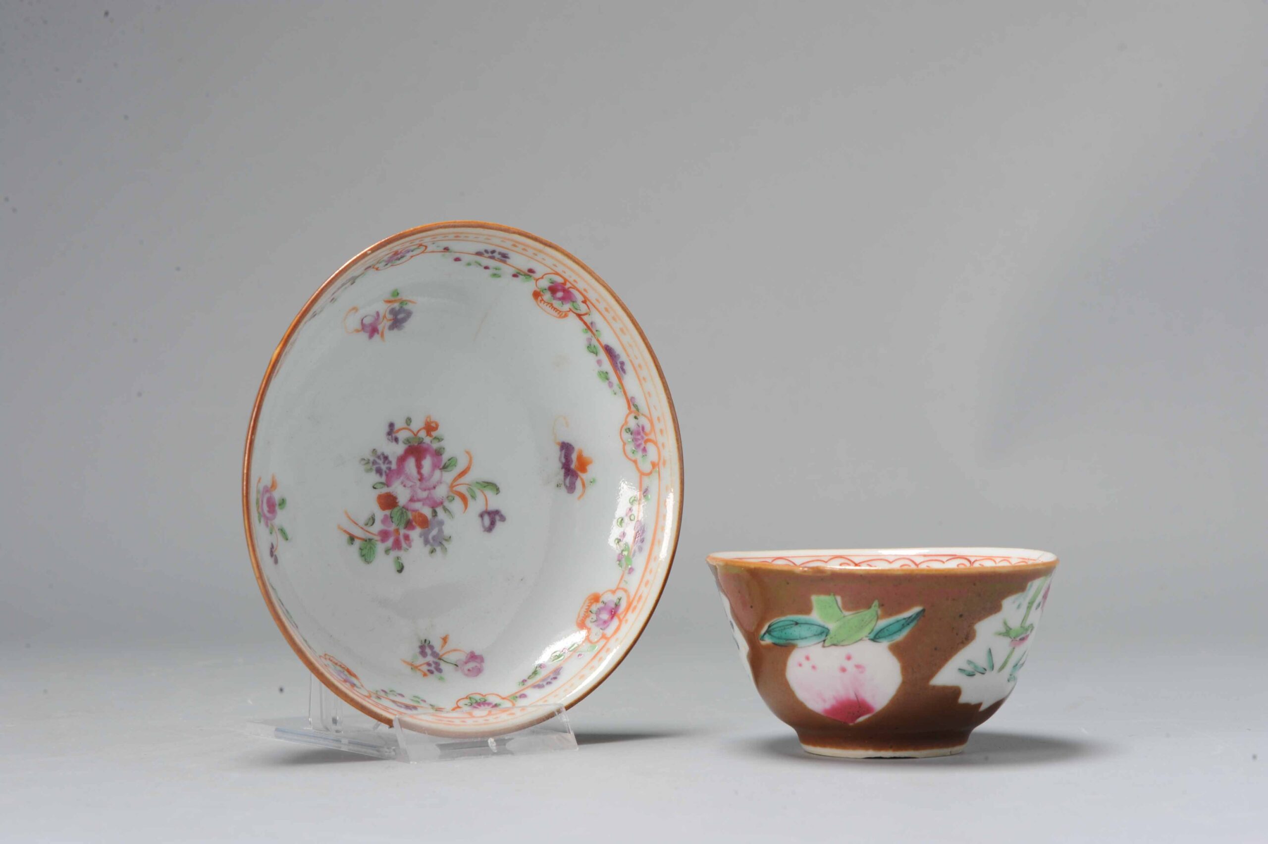 A Yongzheng period Chinese Porcelain Batavian Tea Bowl China Antique 1730 - Image 4
