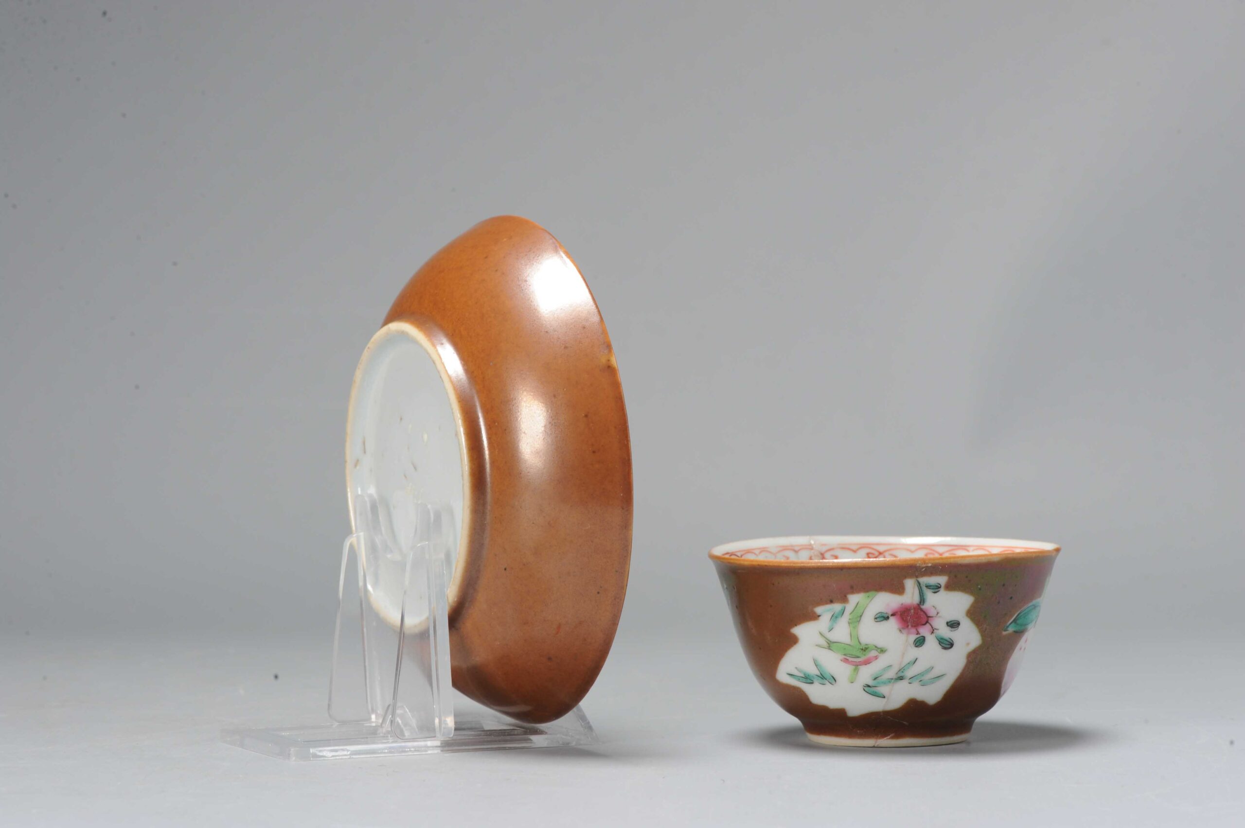 A Yongzheng period Chinese Porcelain Batavian Tea Bowl China Antique 1730 - Image 7