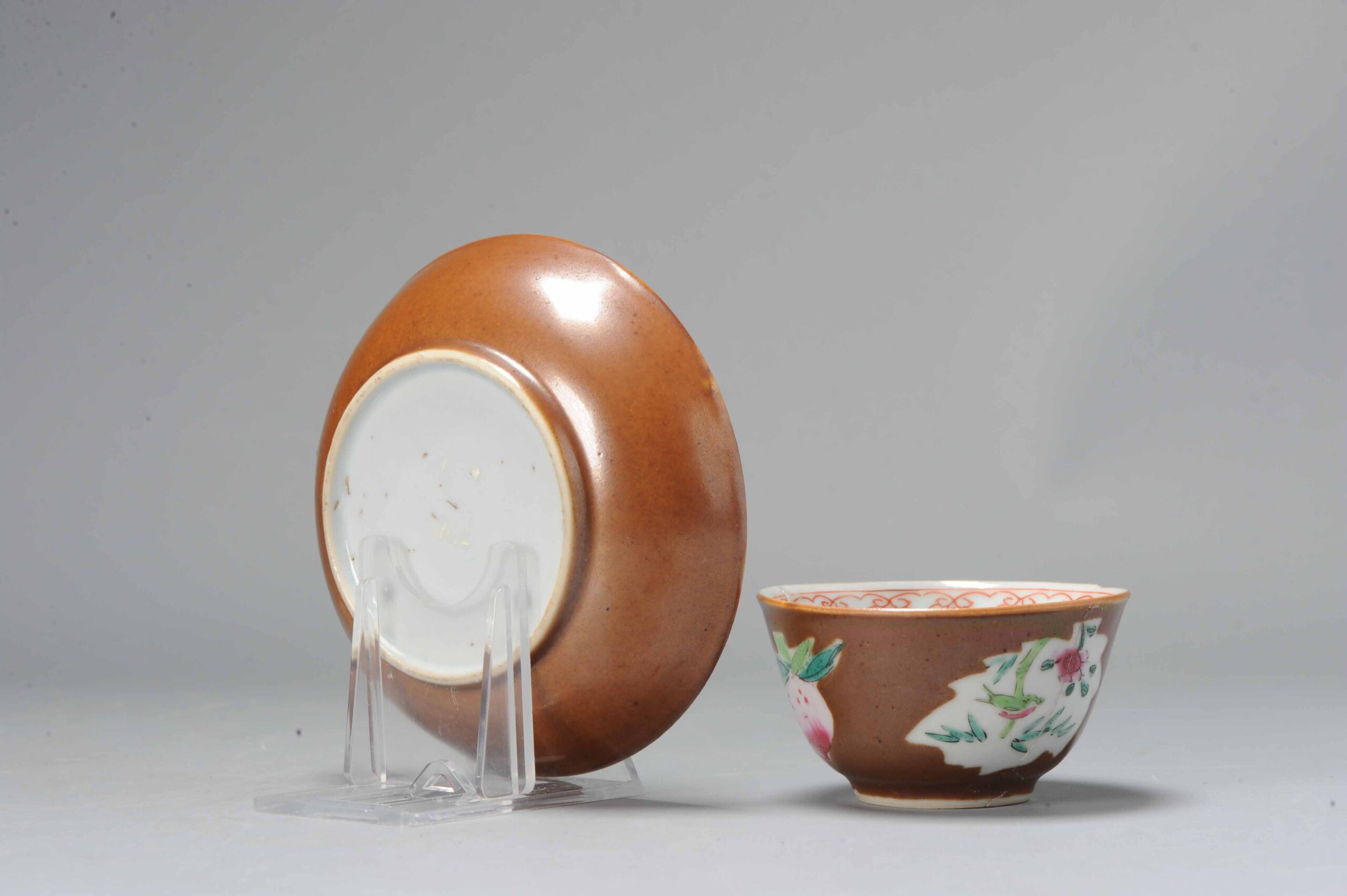 A Yongzheng period Chinese Porcelain Batavian Tea Bowl China Antique 1730 - Image 8