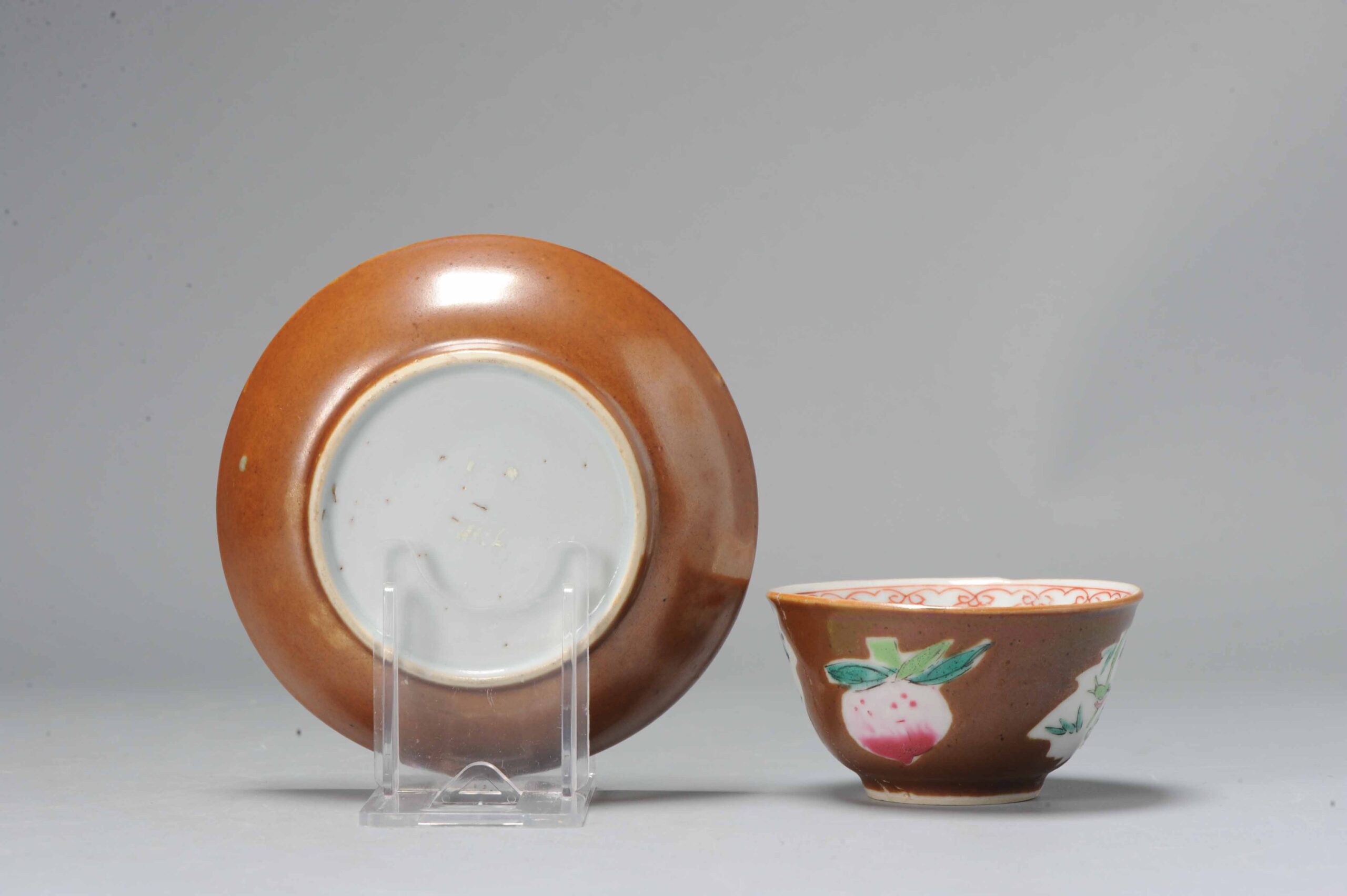 A Yongzheng period Chinese Porcelain Batavian Tea Bowl China Antique 1730 - Image 9