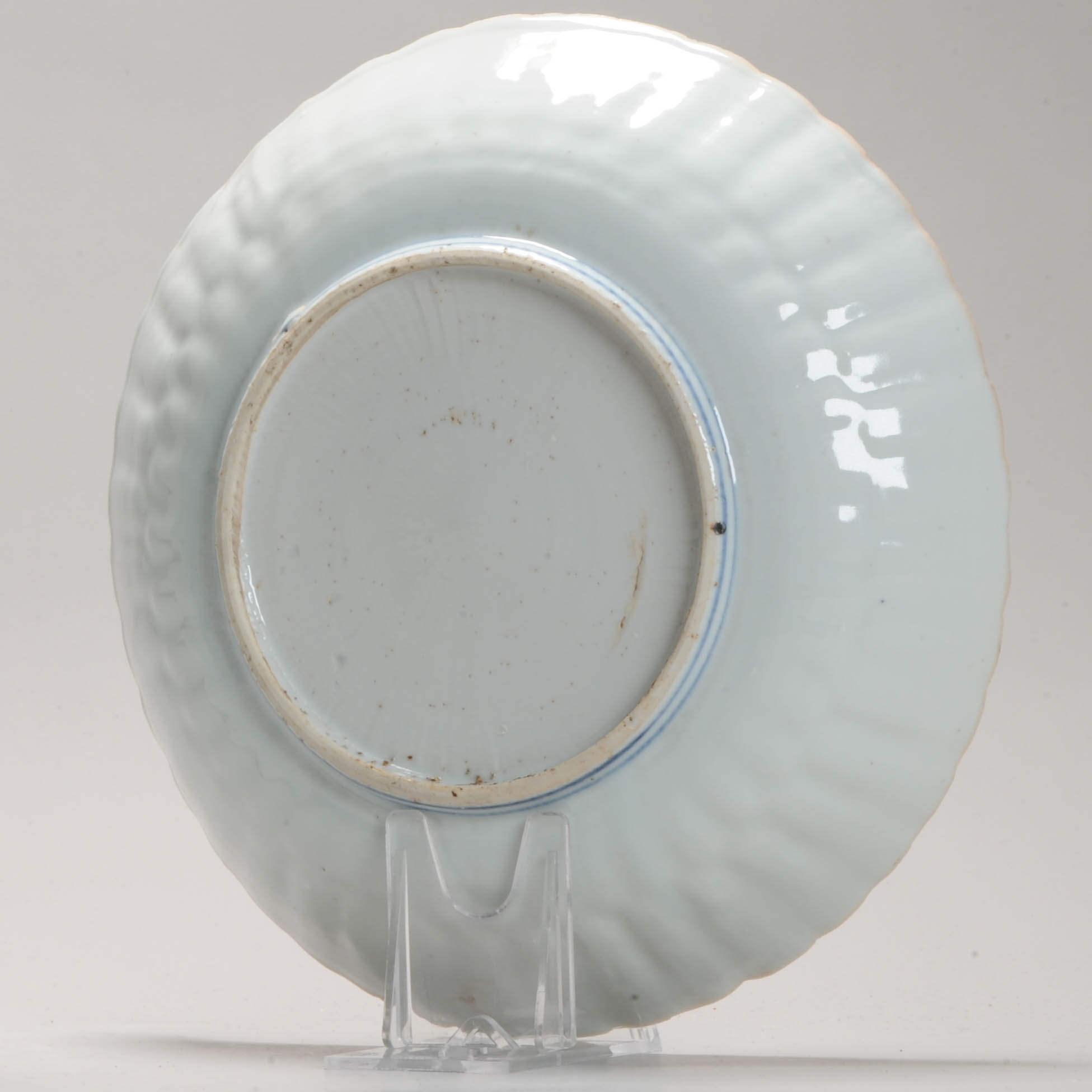 Antique Ming Chinese Porcelain 16/17th c Blue and White dish with Landscape - Image 8