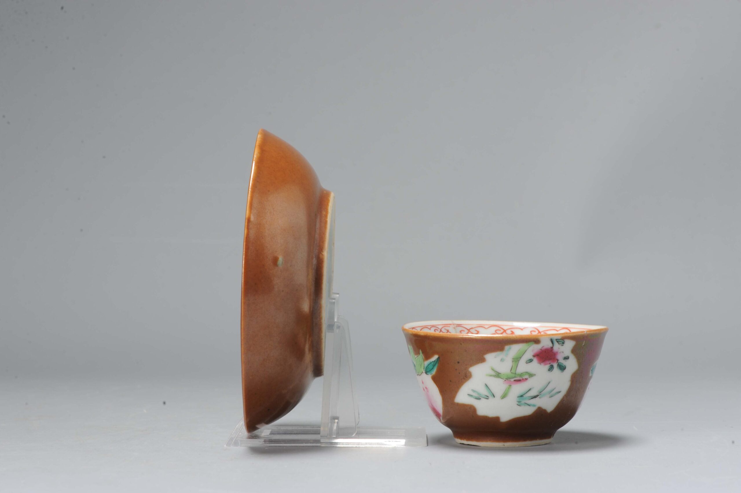 A Yongzheng period Chinese Porcelain Batavian Tea Bowl China Antique 1730 - Image 12