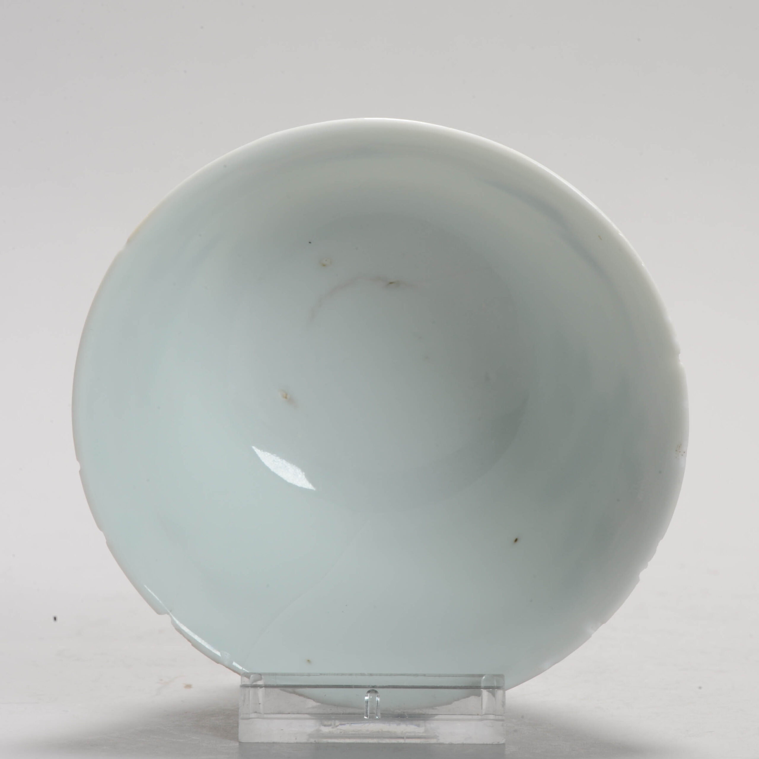 Ming 17C Chinese Porcelain Tea Bowl Chenghua marked Landscape Scene