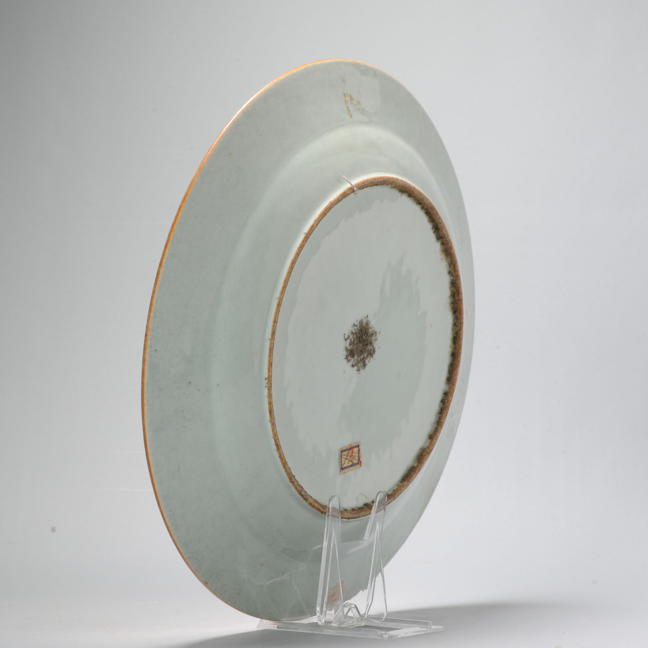 34.5CM Antique Chinese Porcelain Charger Jiaqing Landscape highly detailed - Image 9