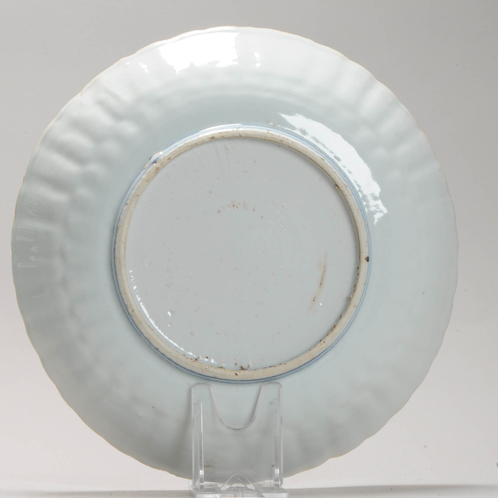 Antique Ming Chinese Porcelain 16/17th c Blue and White dish with Landscape - Image 7
