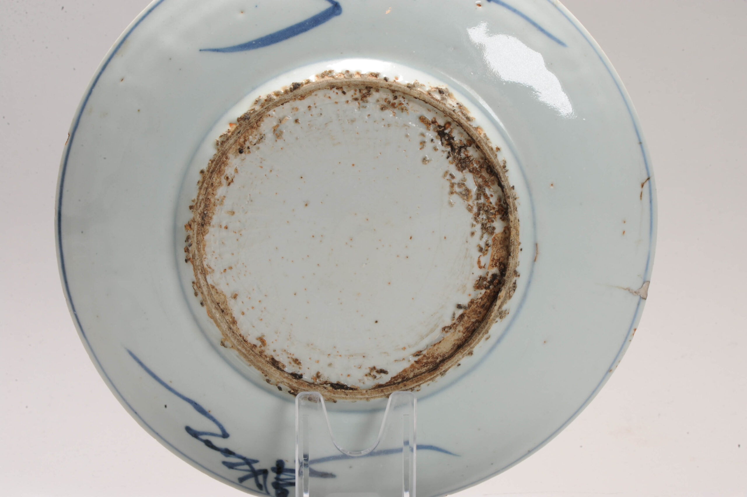 20.7CM 17C Tianqi/Chongzhen Chinese porcelain Kaiseki dish Luohan Moon - Image 4