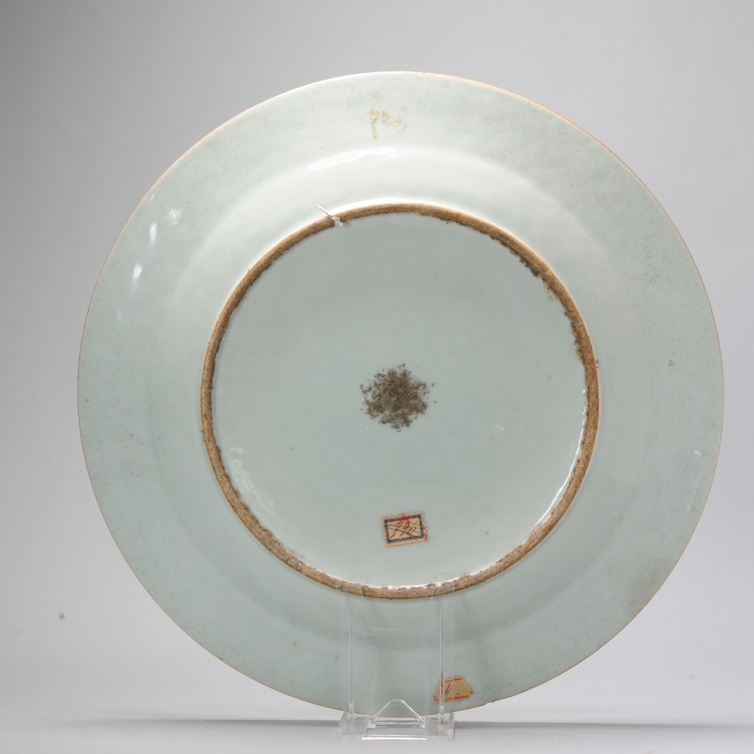 34.5CM Antique Chinese Porcelain Charger Jiaqing Landscape highly detailed - Image 7