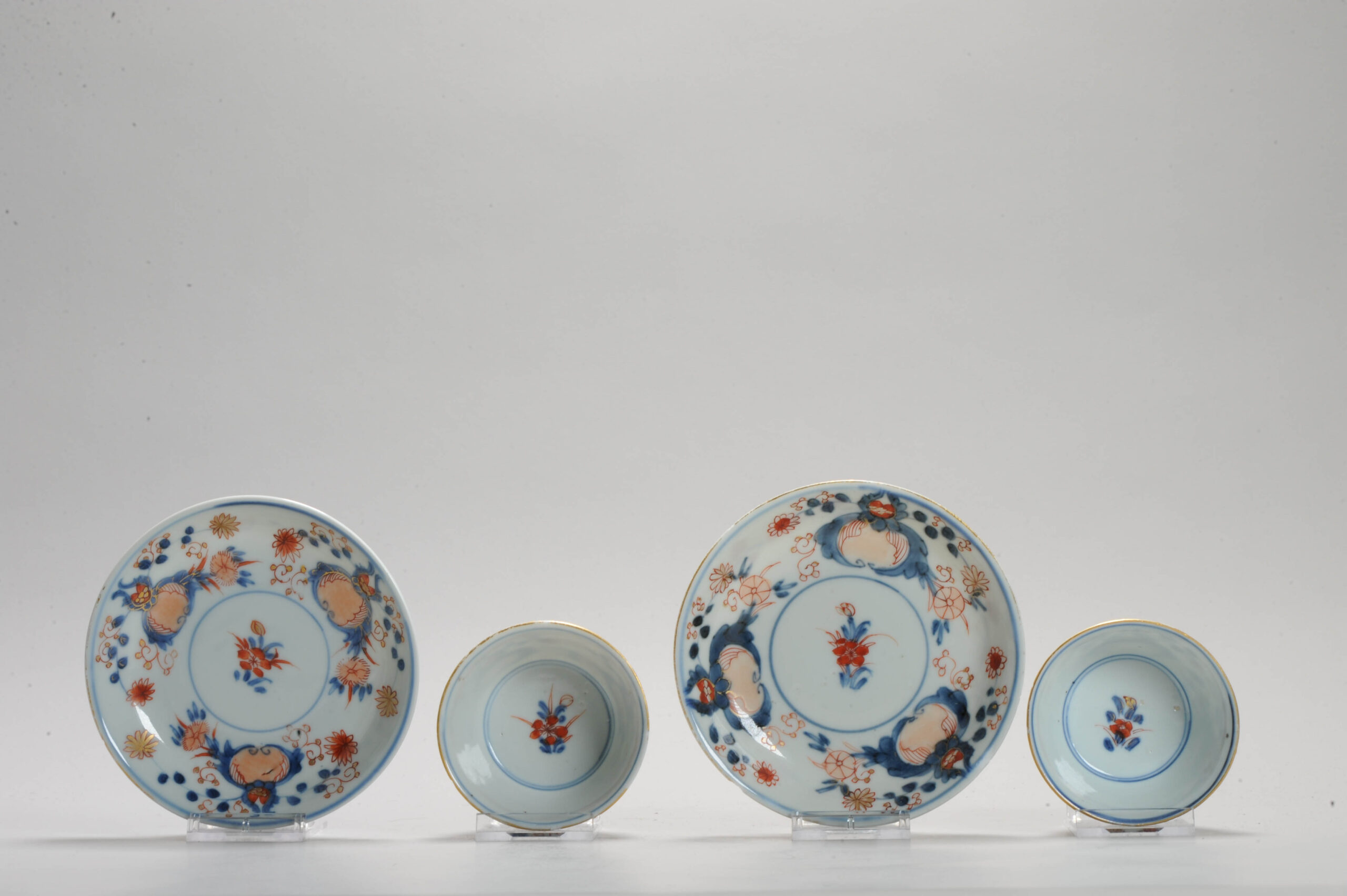 Antique Tea set Chinese porcelain Imari Enamel Flowers Kangxi (1662-1722) - Image 3