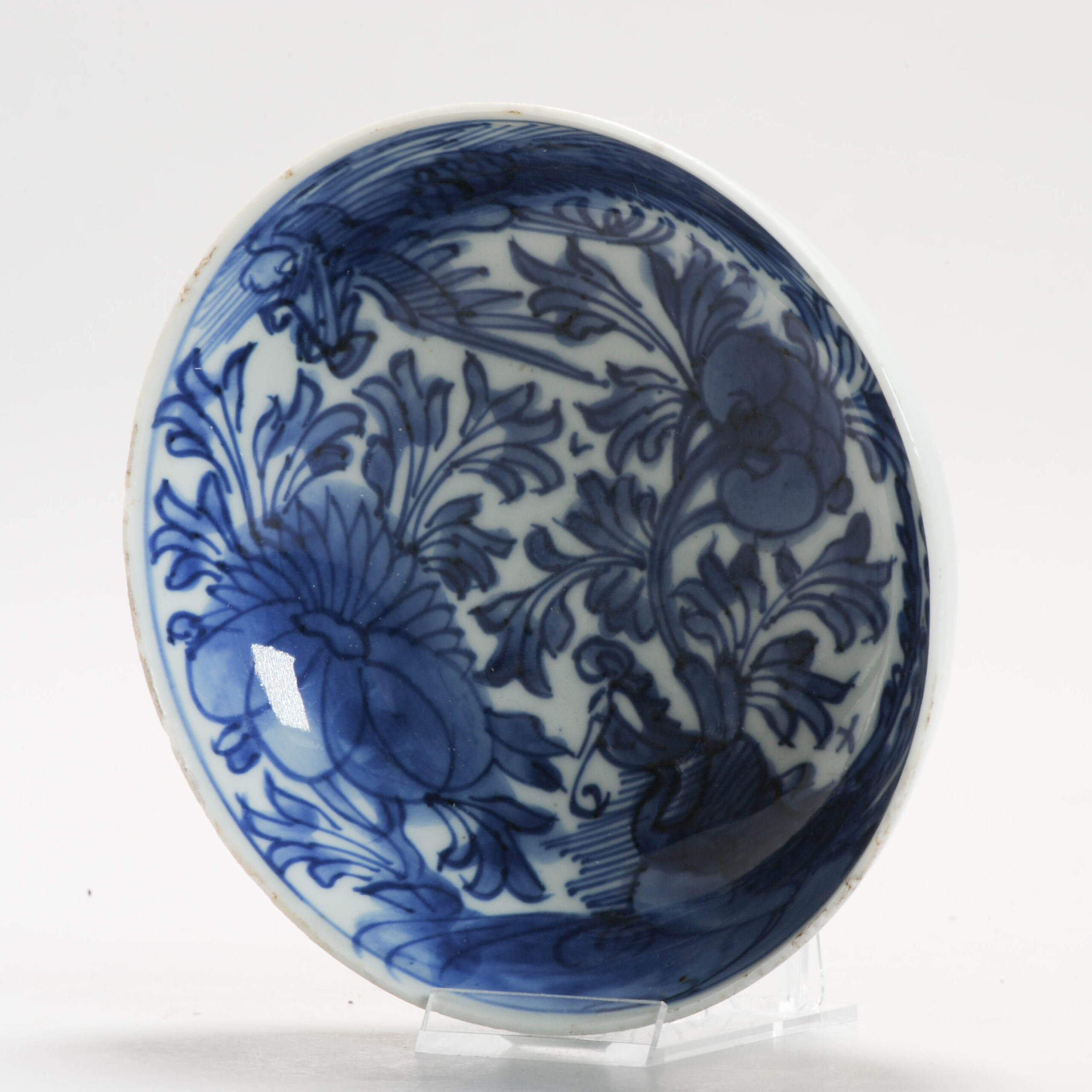 Antique Chinese 17C Porcelain Late Ming Early Qing Fenghuang Phoenix Bowl - Image 12