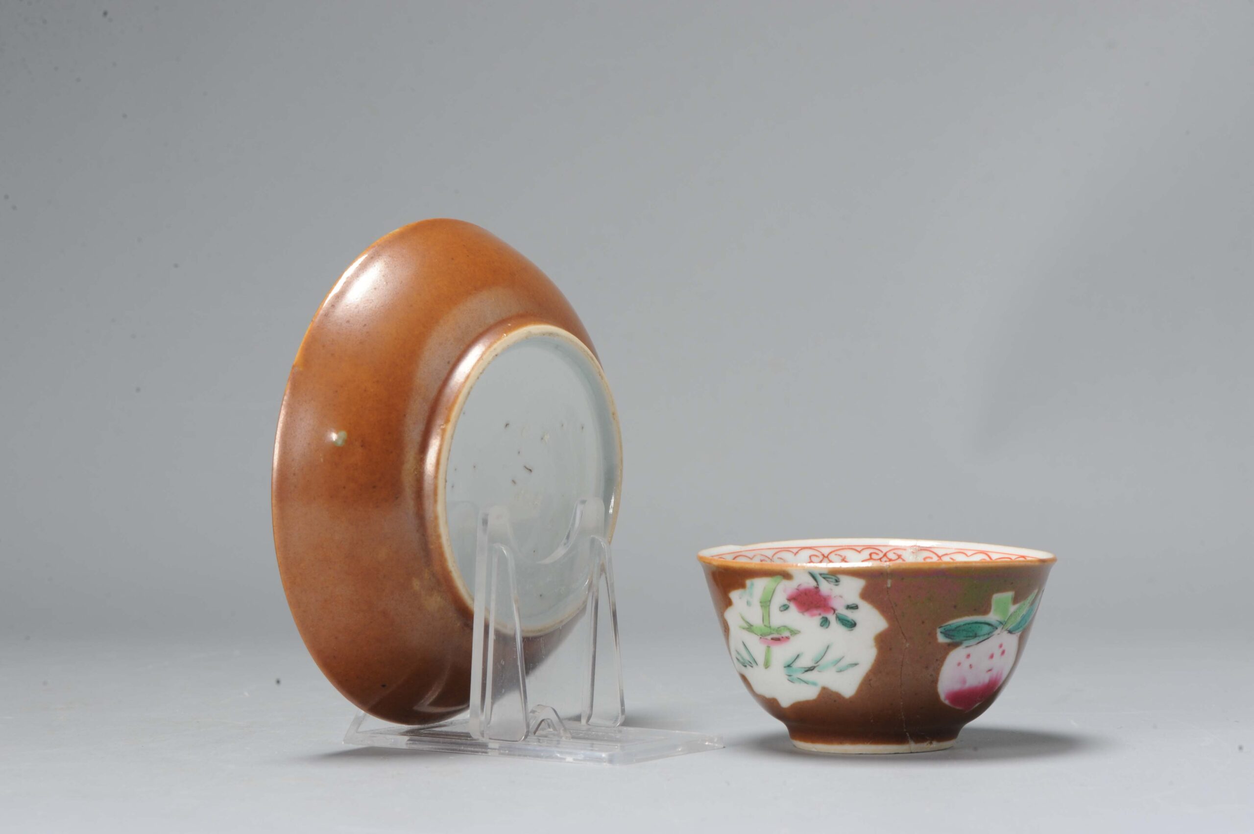 A Yongzheng period Chinese Porcelain Batavian Tea Bowl China Antique 1730 - Image 11