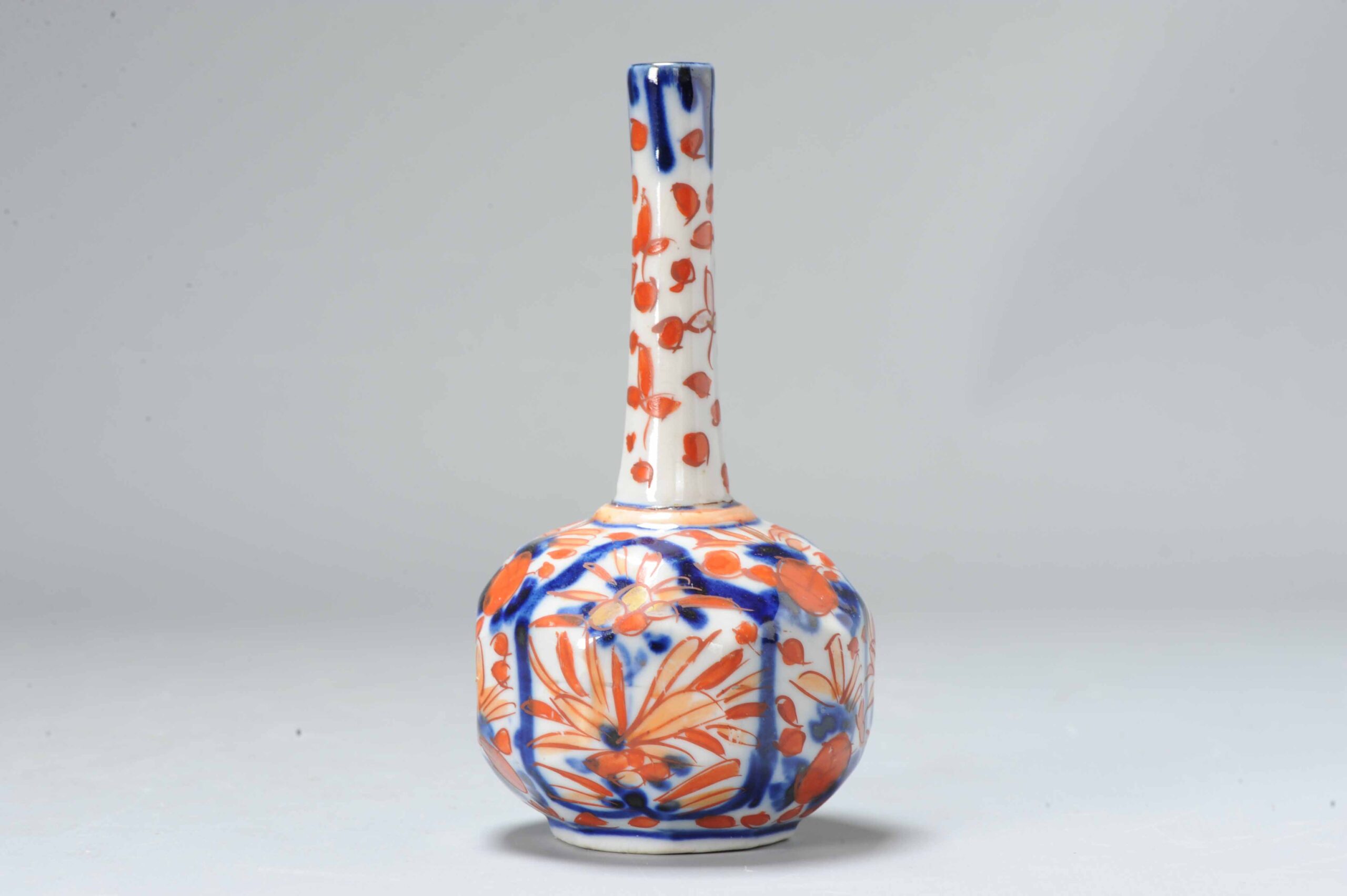 Antique 19th c Meji Period Imari Japanese Porcelain Vases Arita Japan