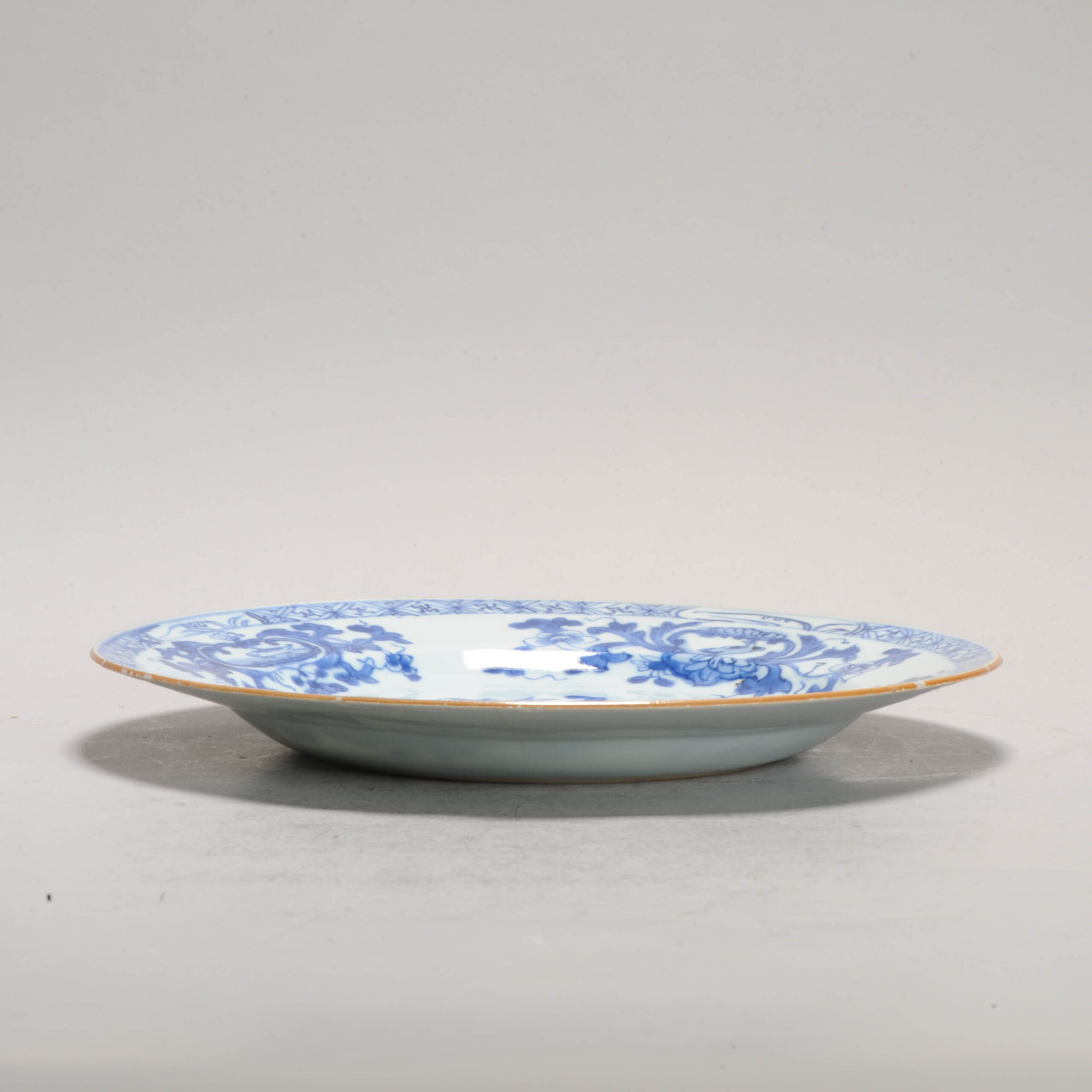 A Chinese Export Porcelain Blue White Dish MADAME DE POMPADOUR Qianlong Period